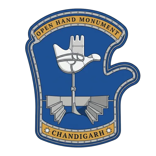 Open Hand Monument travel stamp