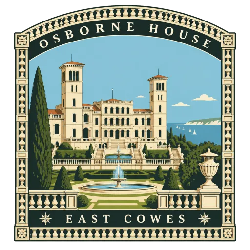 Osborne House travel stamp