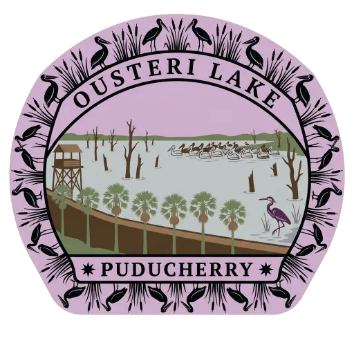 Ousteri Lake travel stamp