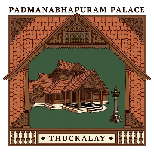 Padmanabhapuram Palace travel stamp