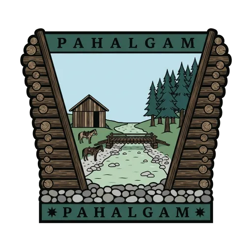 Pahalgam travel stamp