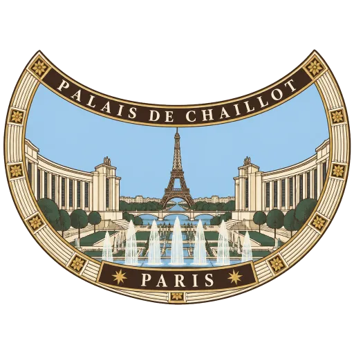 Palais de Chaillot travel stamp