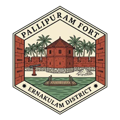 Pallipuram Fort travel stamp