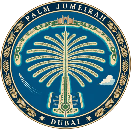 Palm Jumeirah travel stamp