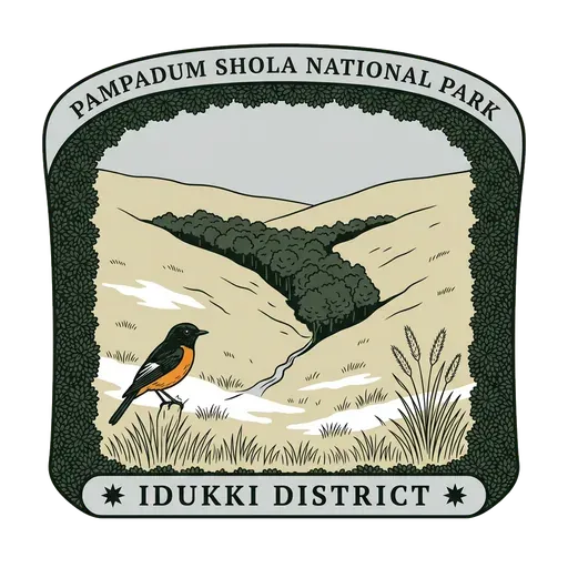Pampadum Shola National Park travel stamp