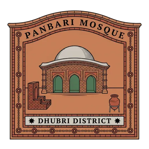Panbari Mosque travel stamp