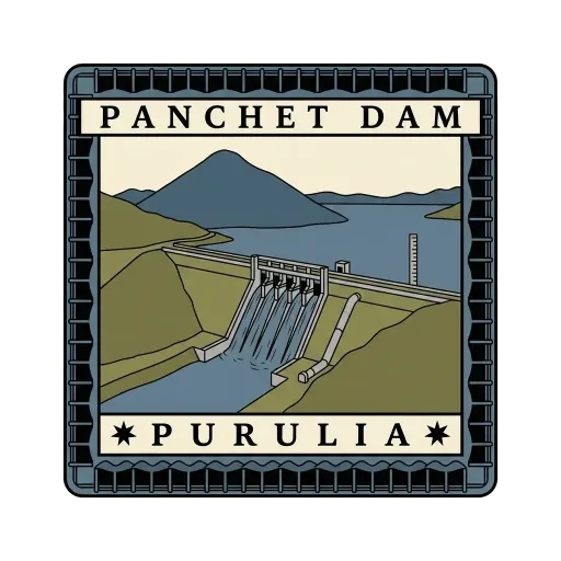 Panchet Dam travel stamp