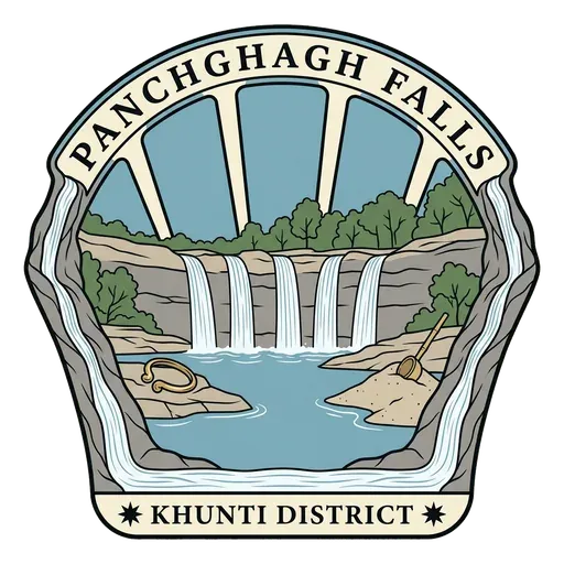 Panchghagh Falls travel stamp