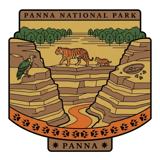 Panna National Park travel stamp