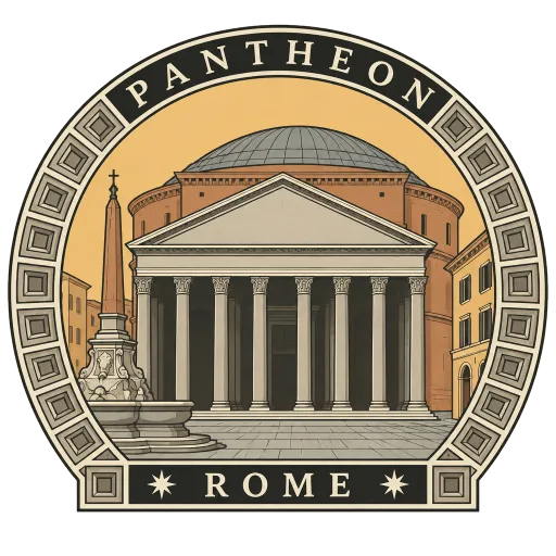 Pantheon travel stamp