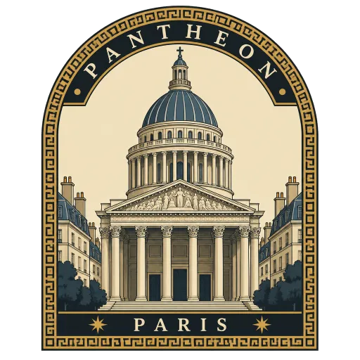 Panthéon travel stamp