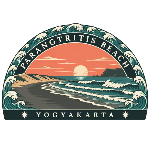Parangtritis Beach travel stamp