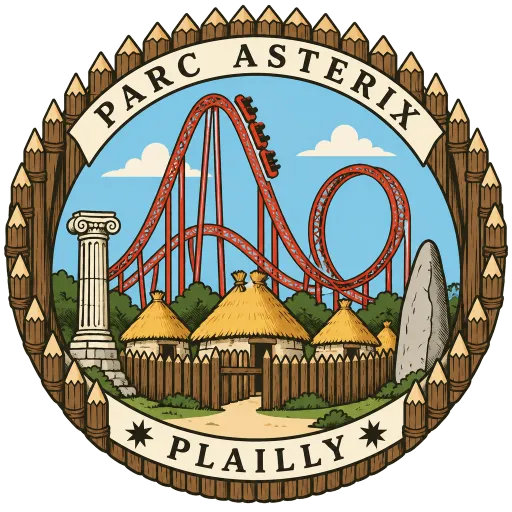 Parc Astérix travel stamp