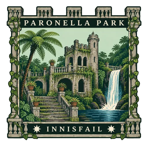 Paronella Park travel stamp