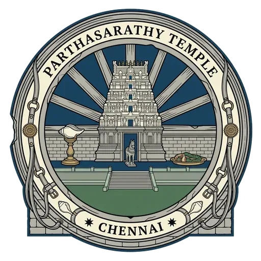 Parthasarathy Temple travel stamp
