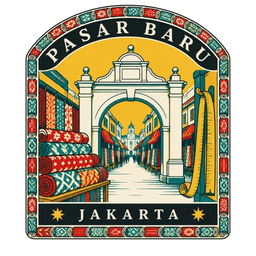 Pasar Baru travel stamp