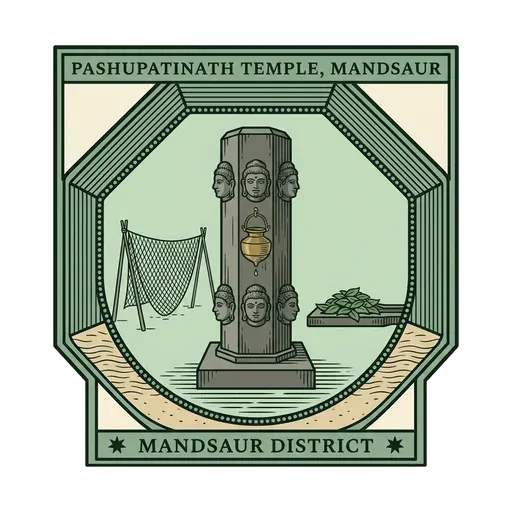 Pashupatinath Temple, Mandsaur travel stamp