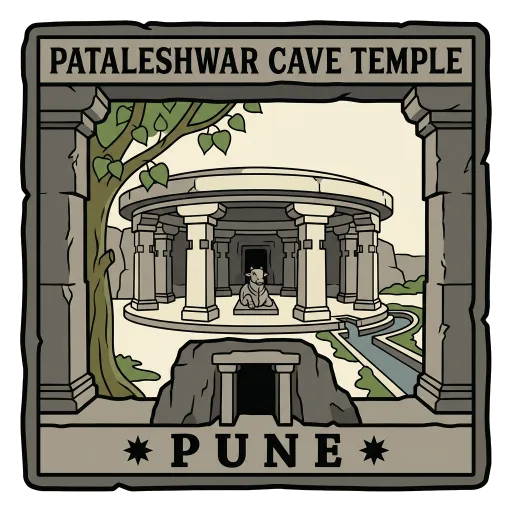 Pataleshwar Cave Temple travel stamp