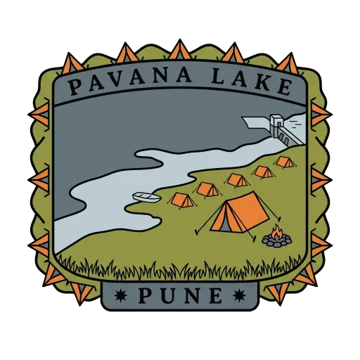 Pavana Lake travel stamp