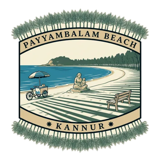 Payyambalam Beach travel stamp