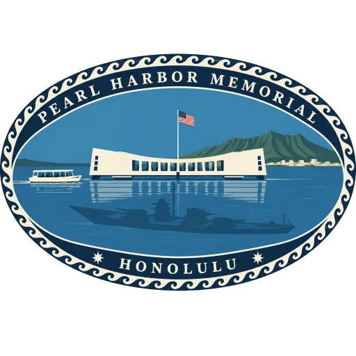 Pearl Harbor National Memorial travel stamp