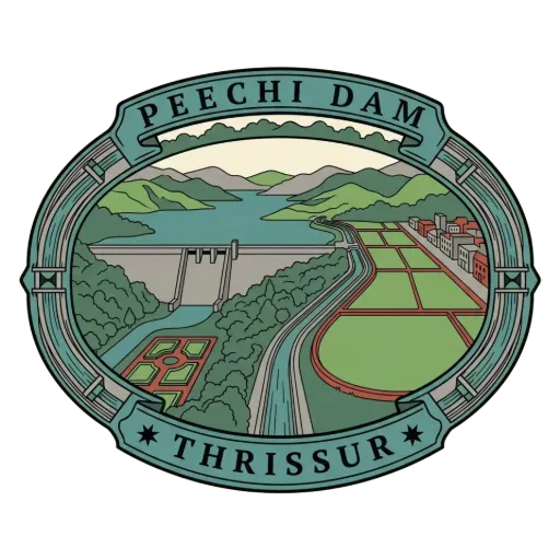 Peechi Dam travel stamp