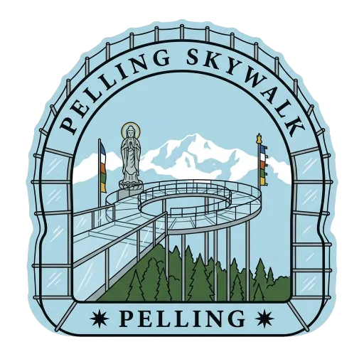 Pelling Skywalk travel stamp