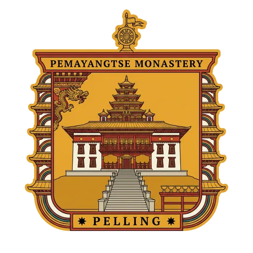 Pemayangtse Monastery travel stamp