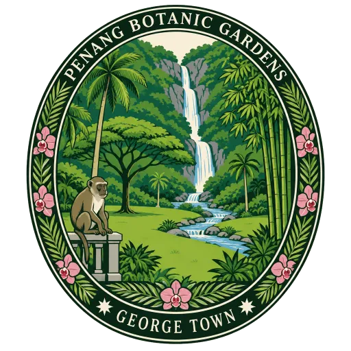 Penang Botanic Gardens travel stamp
