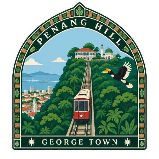 Penang Hill travel stamp