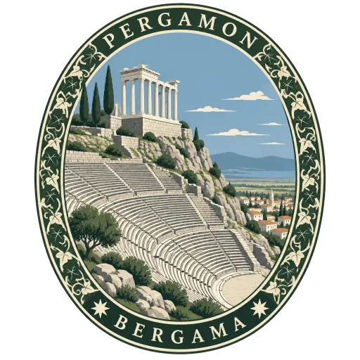 Pergamon travel stamp