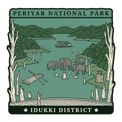 Periyar National Park travel stamp