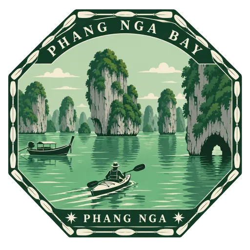 Phang Nga Bay travel stamp