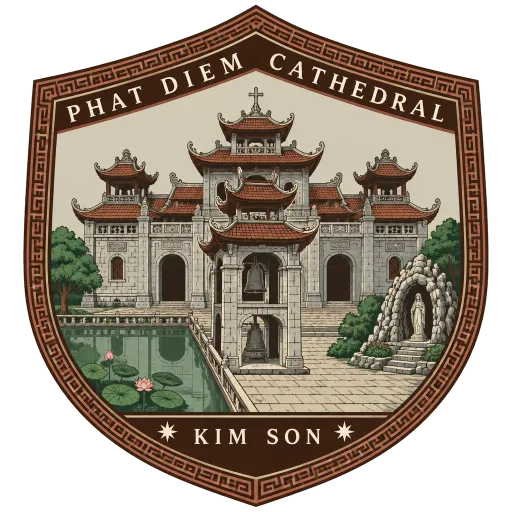 Phat Diem Cathedral travel stamp