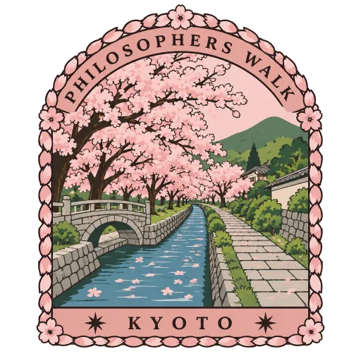 Philosopher's Walk travel stamp