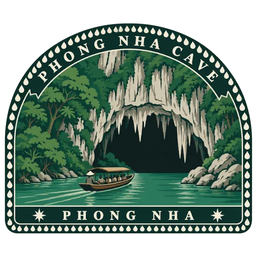 Phong Nha Cave travel stamp