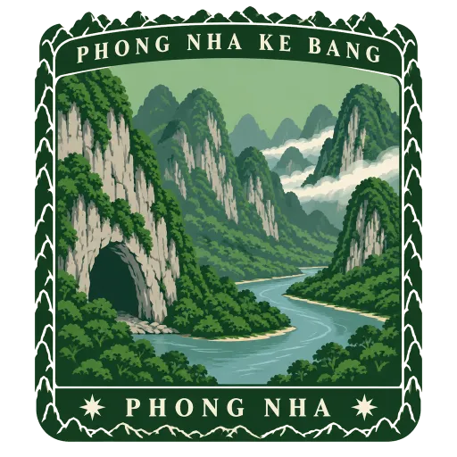 Phong Nha Ke Bang National Park travel stamp