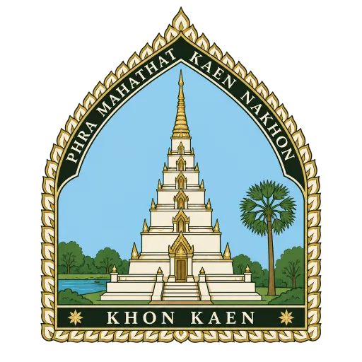 Phra Mahathat Kaen Nakhon travel stamp