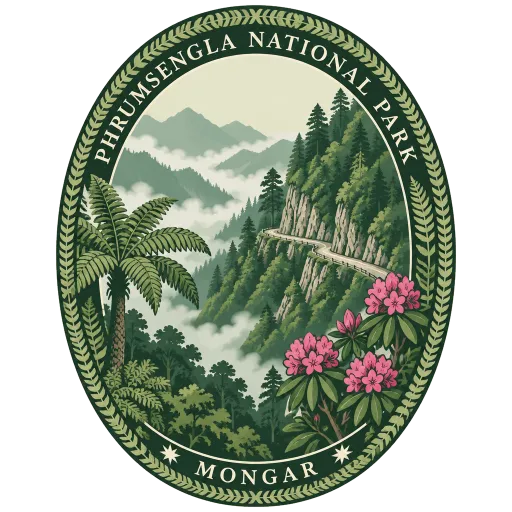 Phrumsengla National Park travel stamp