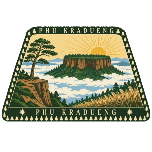 Phu Kradueng travel stamp