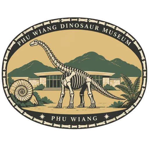 Phu Wiang Dinosaur Museum travel stamp