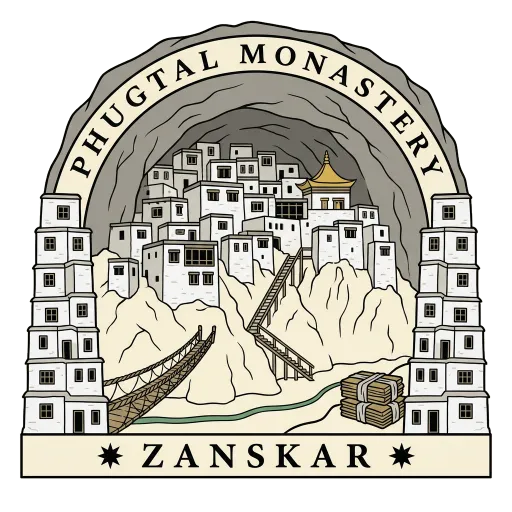 Phugtal Monastery travel stamp