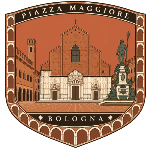 Piazza Maggiore travel stamp
