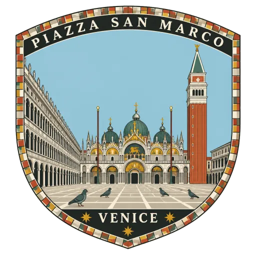 Piazza San Marco travel stamp