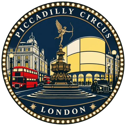 Piccadilly Circus travel stamp