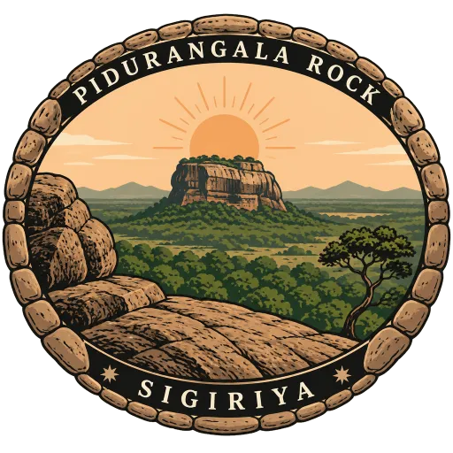 Pidurangala Rock travel stamp