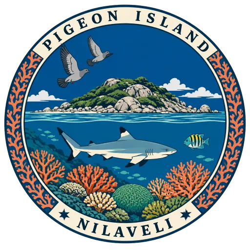 Pigeon Island National Park travel stamp