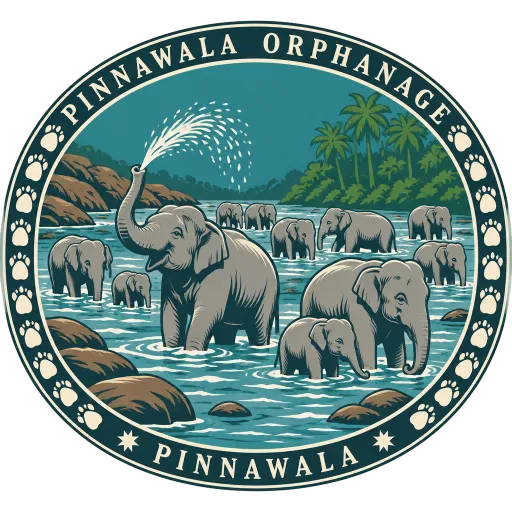 Pinnawala Elephant Orphanage travel stamp