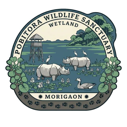 Pobitora Wildlife Sanctuary travel stamp