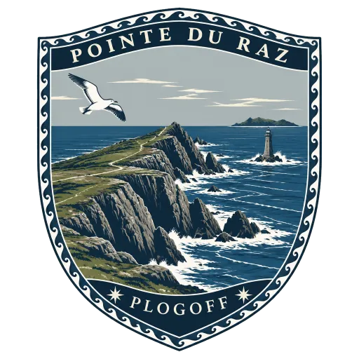 Pointe du Raz travel stamp